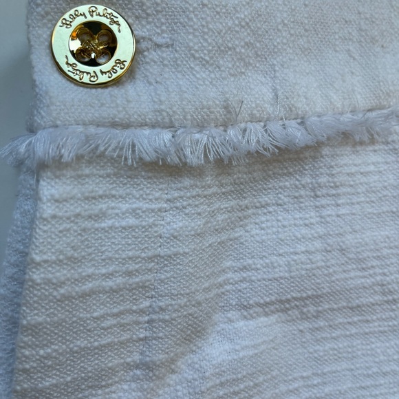 🎉HOST PICK🎉 Lilly Pulitzer white cotton/tweed/fringe shorts - Picture 10 of 14
